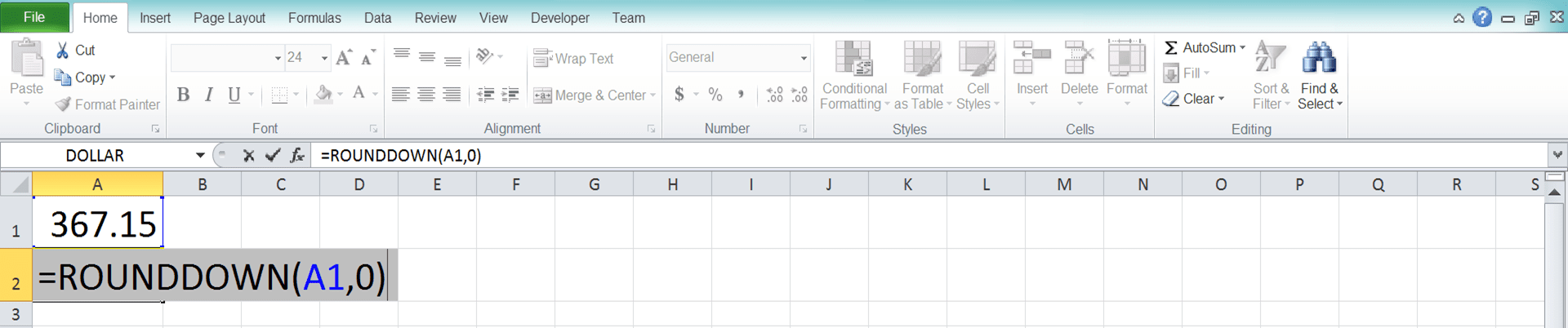 Excel ROUNDDOWN Formula: Functions, Examples, and How to Use - Screenshot of Step 5