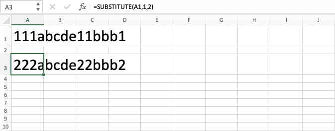 How to Use the SUBSTITUTE Formula in Excel: Functions, Examples, and Writing Steps - Screenshot of Step 9-2