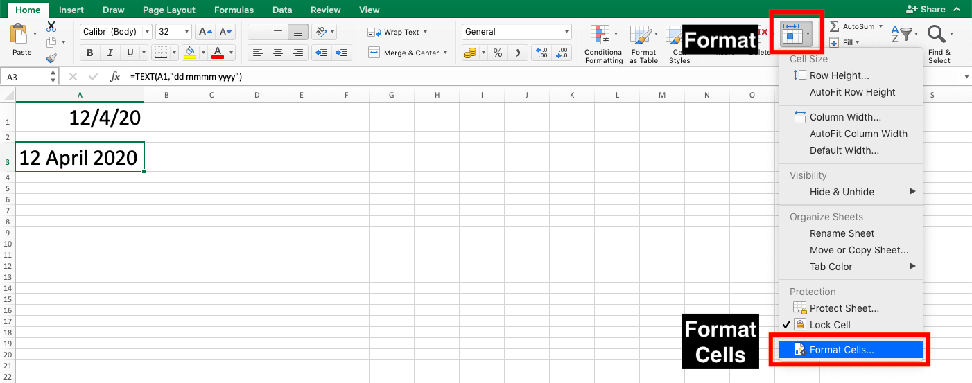 TEXT Function in Excel - Screenshot of Additional Note 2