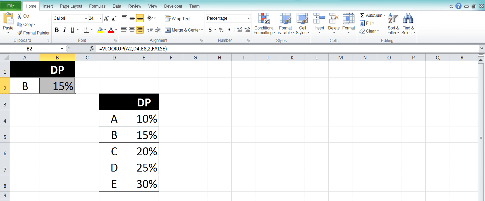 how to use vlookup and hlookup together