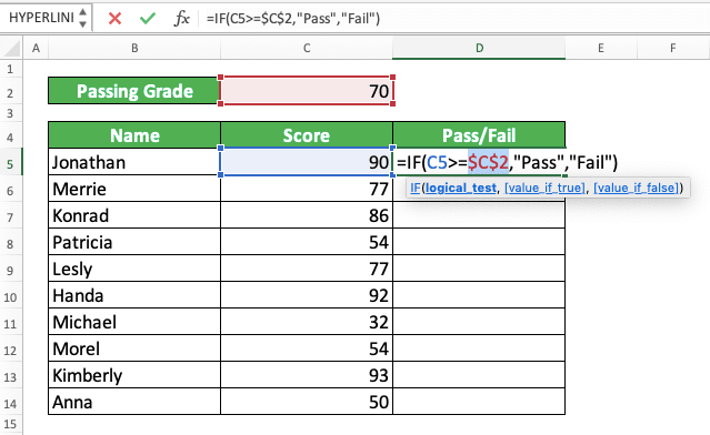 What Does $ (Dollar Symbol) Mean in Excel and How to Use It - Screenshot of F4 Method, Step 3