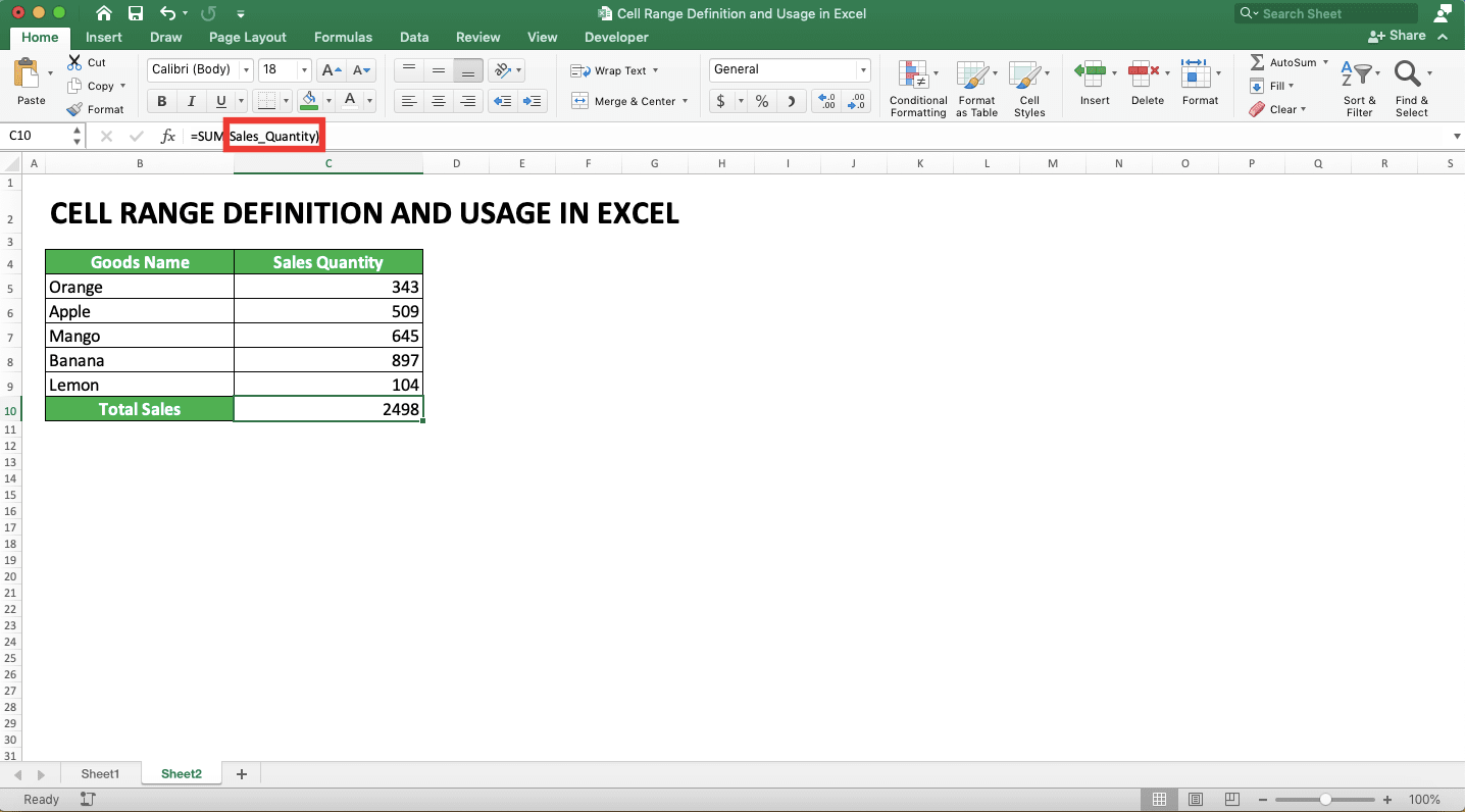 Cell Range Definition And Usage In Excel Compute Expert