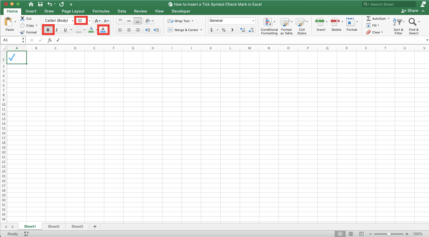 How To Insert A Tick Symbolcheckmark In Excel Compute Expert 7917