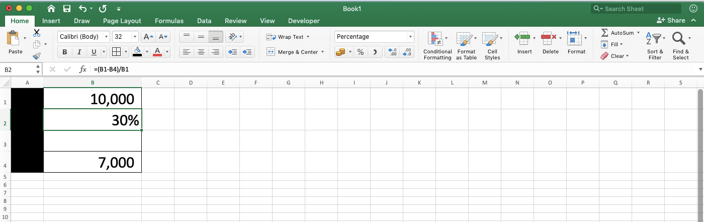 How to Calculate Discount in Excel: Examples and Formulas - Screenshot of Step 2-8