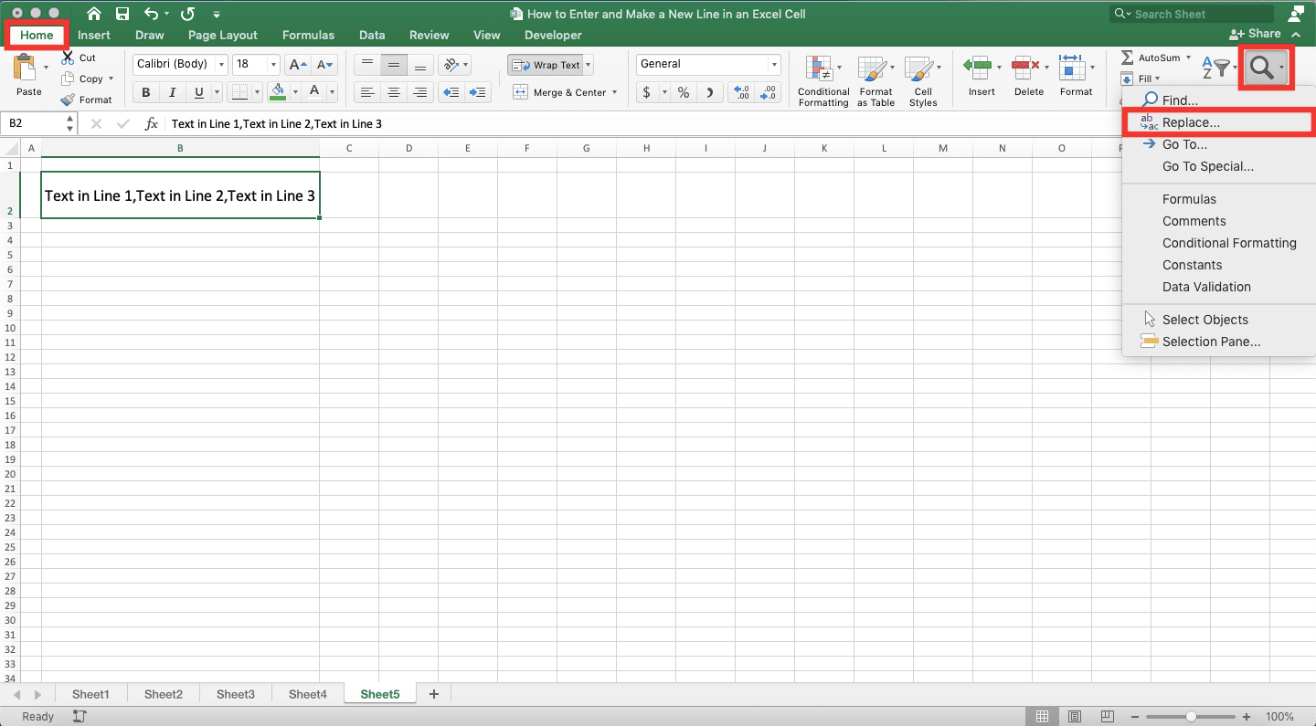 How To Enter And Make A New Line In An Excel Cell Compute Expert 1170