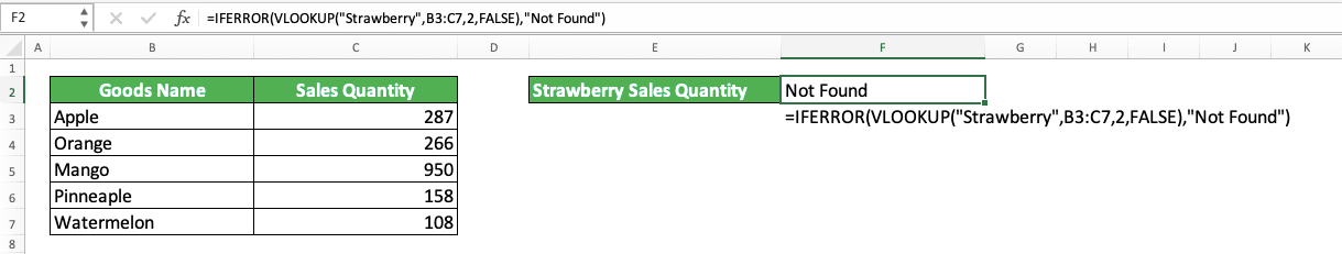 5 Logic Functions in Excel You Should Master and How to Use Them + Examples - Screenshot of the IFERROR Implementation Example