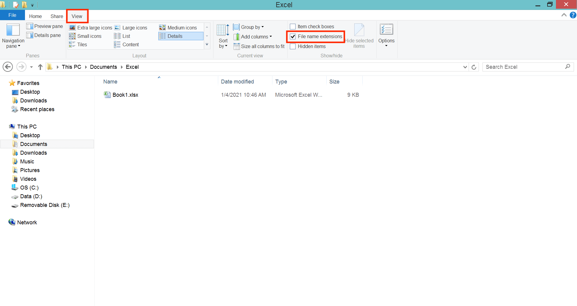 Excel File Extension and Format: A Complete Guide - Screenshot of Step 1-2