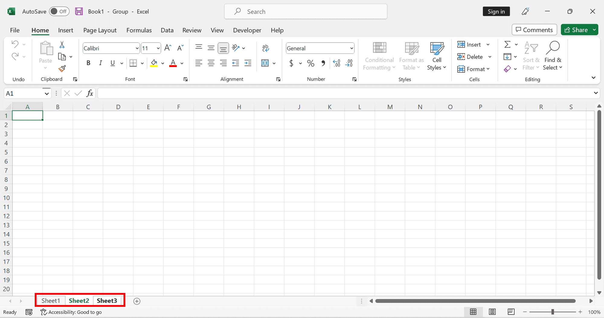 How to Hide Sheets in Excel - Screenshot of Step 1, Right-Click Method