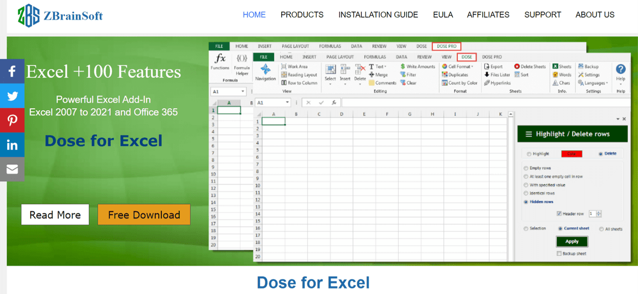 5 Best Kutools for Excel Alternatives in 2023 - Dose for Excel Screenshot