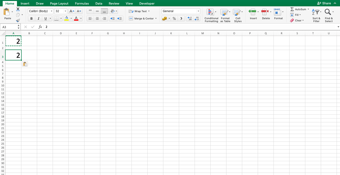 Paste Special Excel - Screenshot of Step 5
