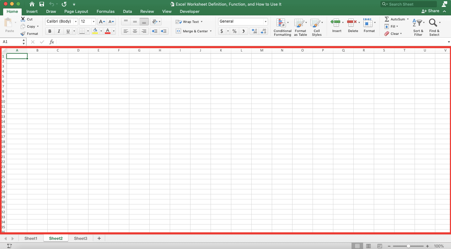 Excel worksheet. Скриншот excel.