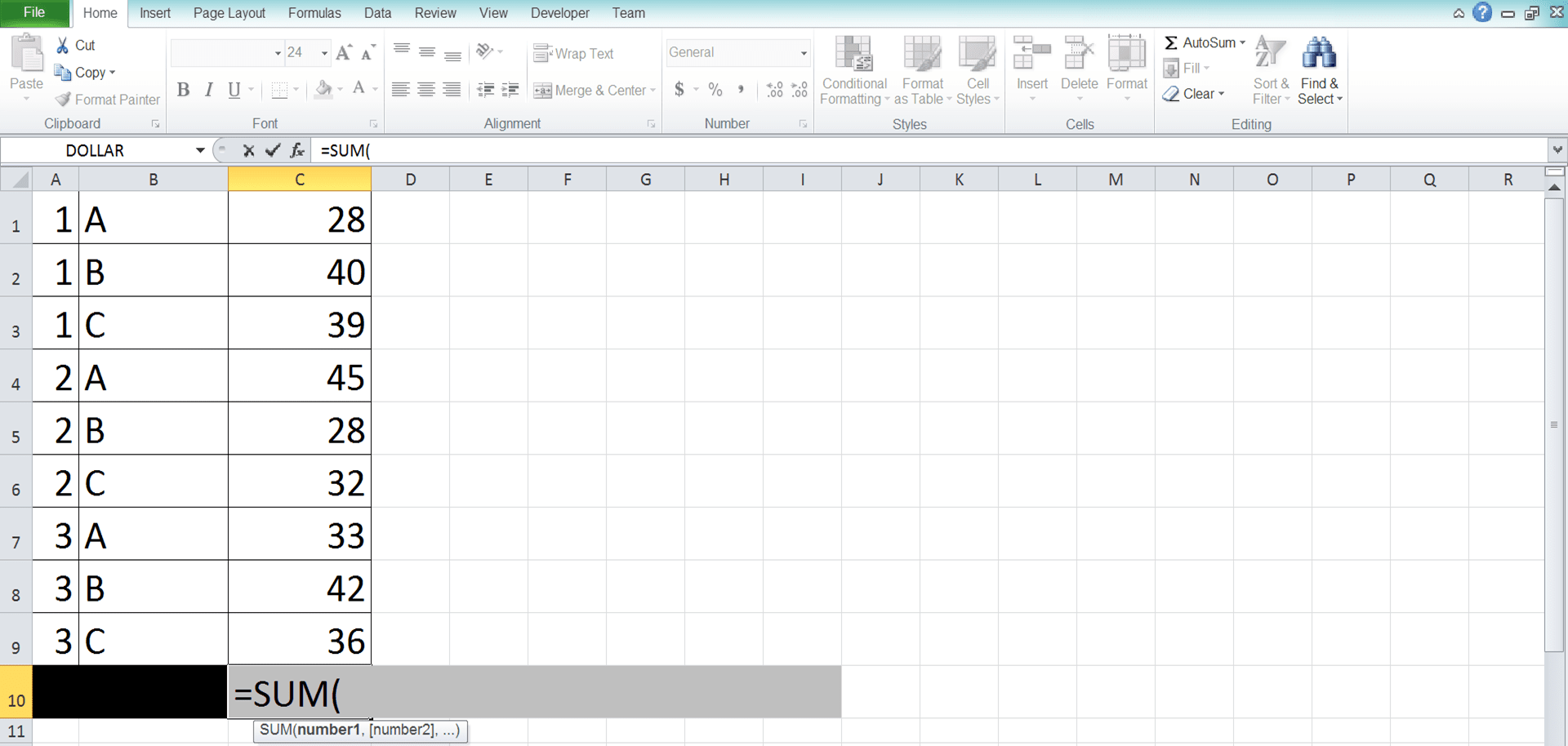 SUM Formula in Excel: Functions, Examples and How to Use - Screenshot of Step 2