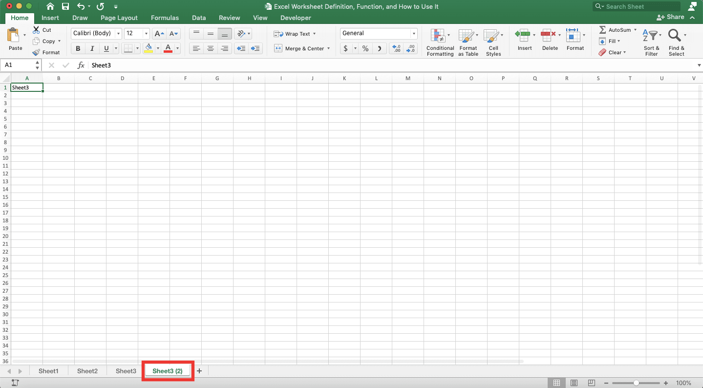 Excel Worksheet Definition, Function, and How to Use It - Screenshot of the Result from Copying Sheet in Excel